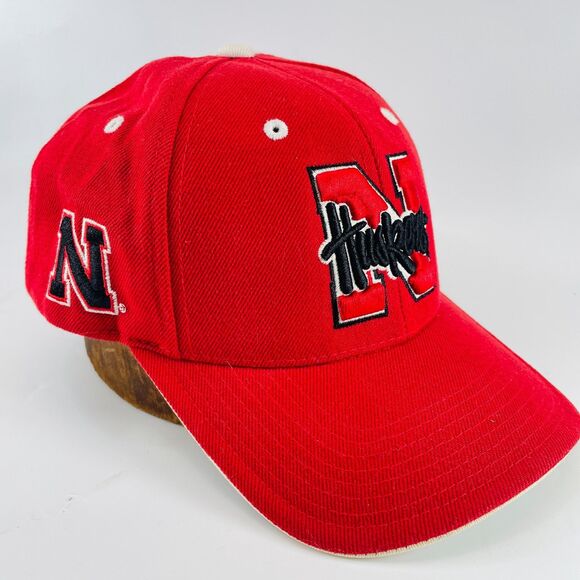 Colosseum Athletics Other - NEBRASKA CORNHUSKERS Red Colosseum Adjustable Strapback Hat Cap 'N' Logo NCAA
